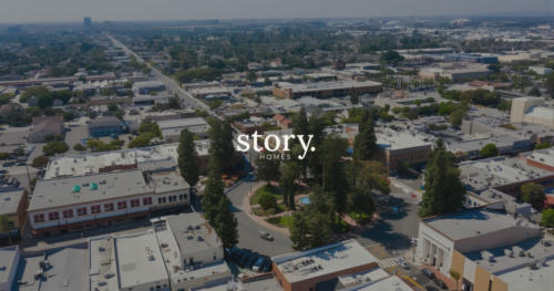 Orange Downtown aerial view