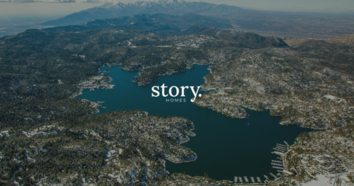 Aerial view of Lake Arrowhead