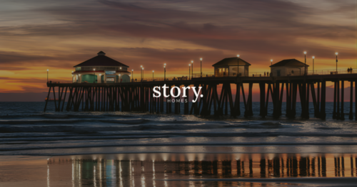 Huntington Beach skyline sunset