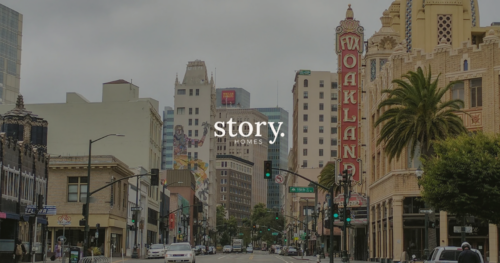 Street-level view of downtown Oakland